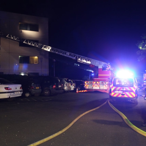 Feu de résidence étudiante à Cesson-Sévigné le 23 mai 2017