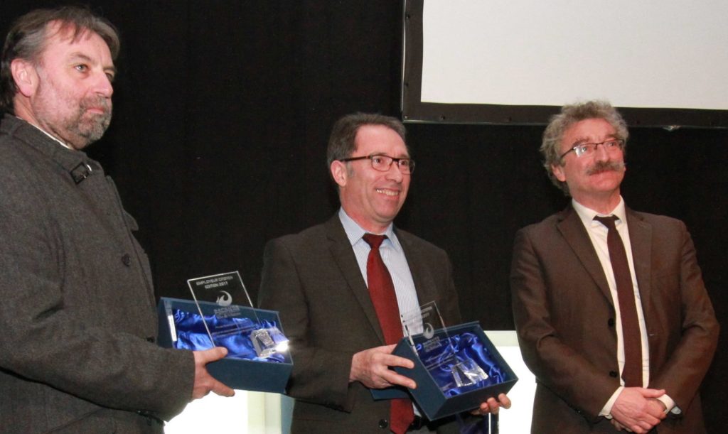 Remise du Prix de l'employeur citoyen 2017 remis aux communes de Châtillon-en-Vendelais et Saint-M'Hervé